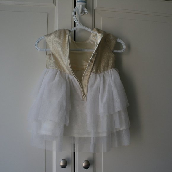 3/$20 H&M gold tulle fancy dress baby 6 months - Picture 13 of 16